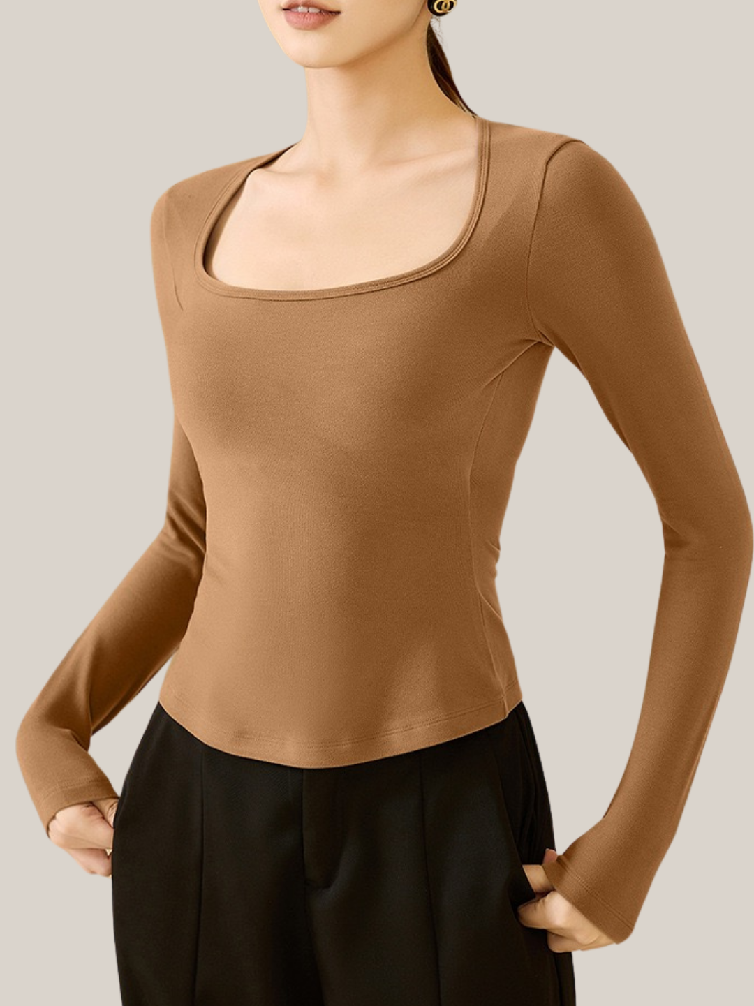 NuWarm Tech Thermal Square Neck Top