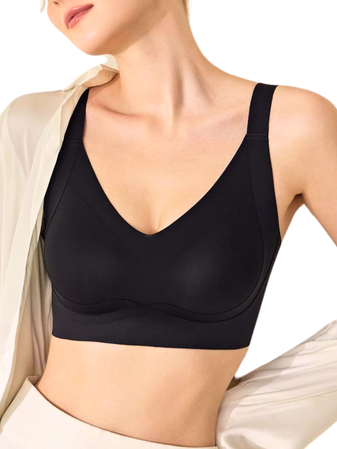 Side Support Full-Cup Back-Hook Bra