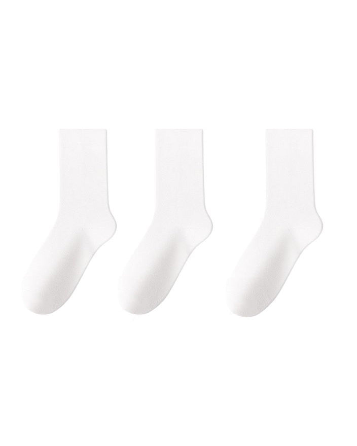 Ribbed Stacked Mid-Calf Socks (Pack of 3)