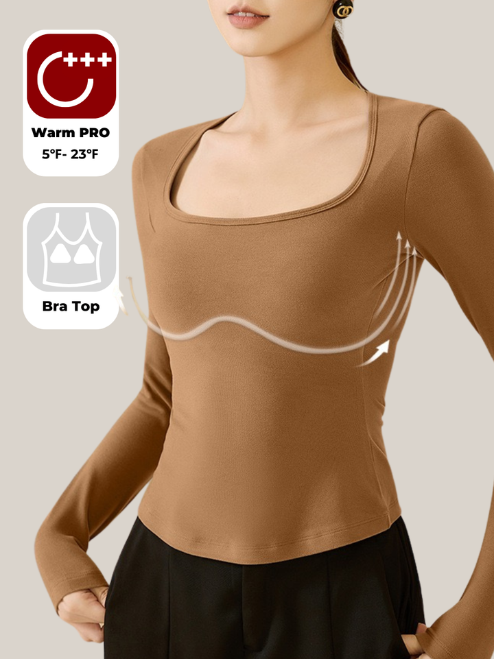 NuWarm Tech Thermal Square Neck Top